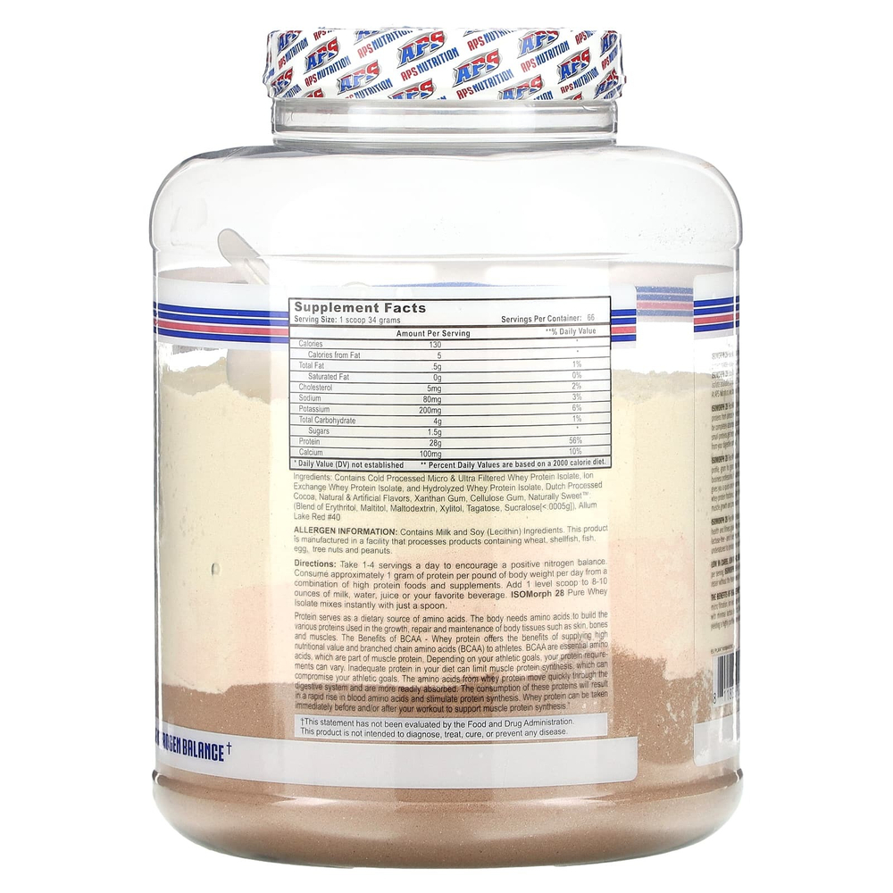 APS, Isomorph 28, чистый сывороточный изолят, со вкусом неаполитанского мороженого, 2,27 кг (5 фунтов)