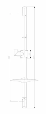 Стойка душевая 685мм LM8066C