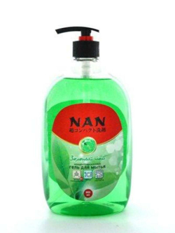 NAN Гель д/посуды и детских принадлежностей Зеленый чай 900 мл. с дозат.