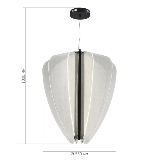 SL6509.413.01 Светильник подвесной ST-Luce Черный/Прозрачный LED 1*75W 4000K FESALE