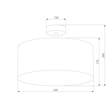 Потолочный светильник с тканевым абажуром 4*Е27 4243 Rondo White TK Lighting