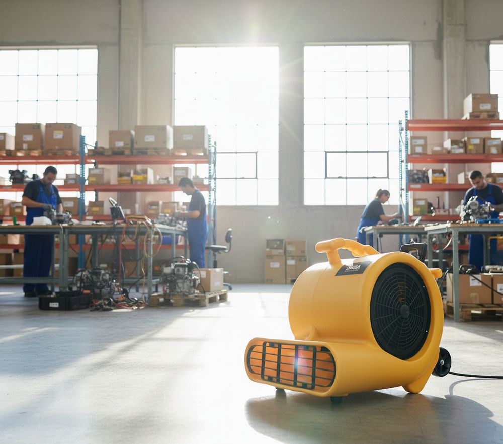 Вентилятор радиальный центробежный CD 6000 Omega Air Control - [для полов / 2500 куб. в час]