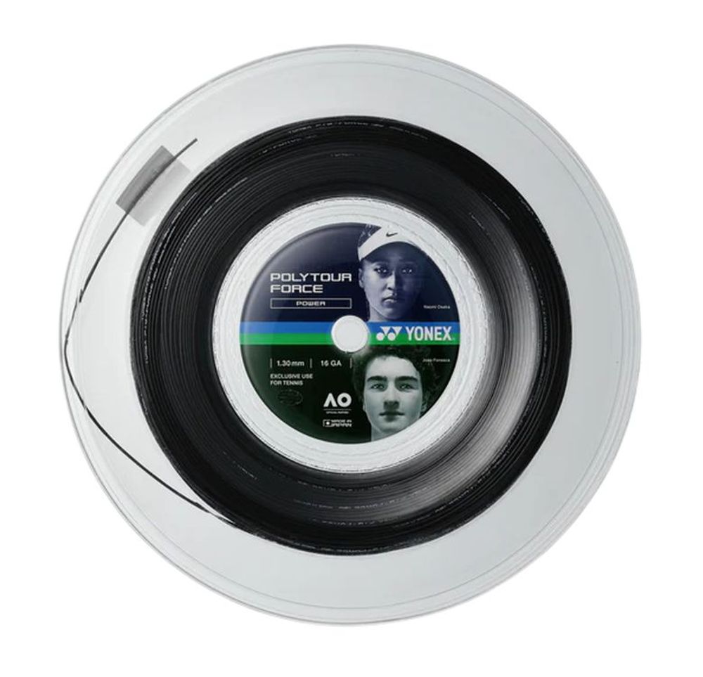 Теннисные струны Yonex Poly Tour Force (200 m) - black