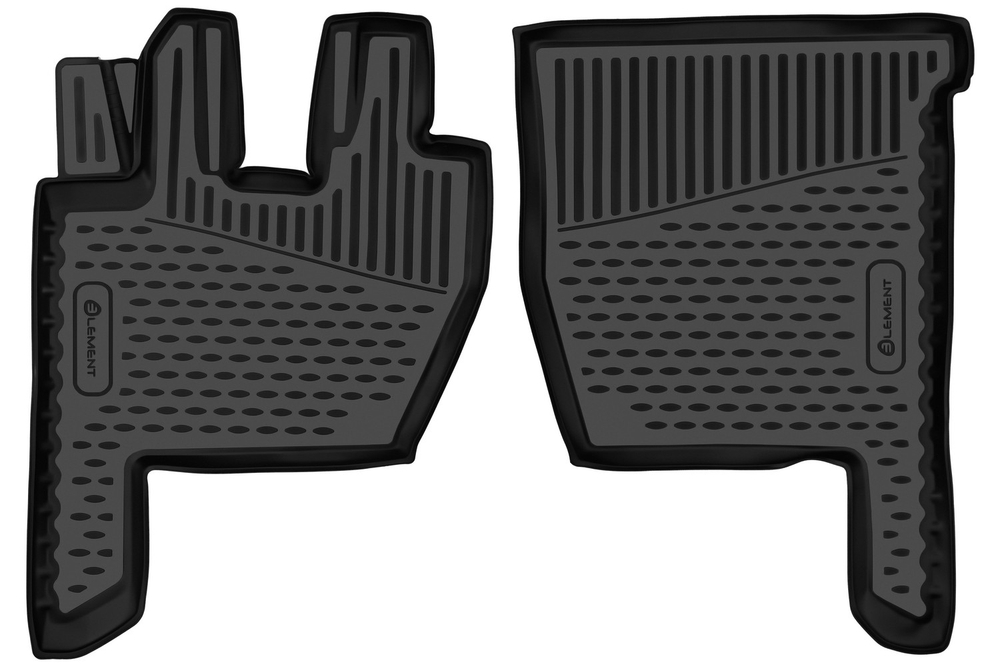 Коврики в салон для SHACMAN X3000 2022 -, тягач, 2шт. (полиуретан) ELEMENT3DAN0445210.F