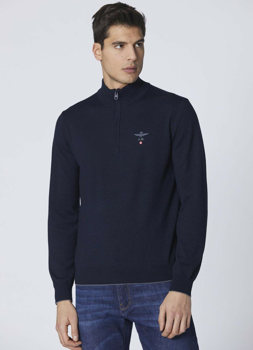 Джемпер муж Aeronautica 1389 синий