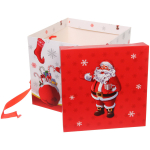 Коробка подарочная «Дедушка Мороз» 15*15*15 см
