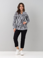 Блузка БЛ-22/белый-крупнаязебра