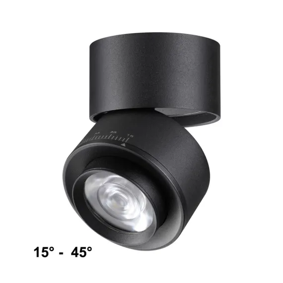 358946 OVER NT22 362 черный Светильник накладной светодиодный IP20 LED 4000К 18W 220V EDDY