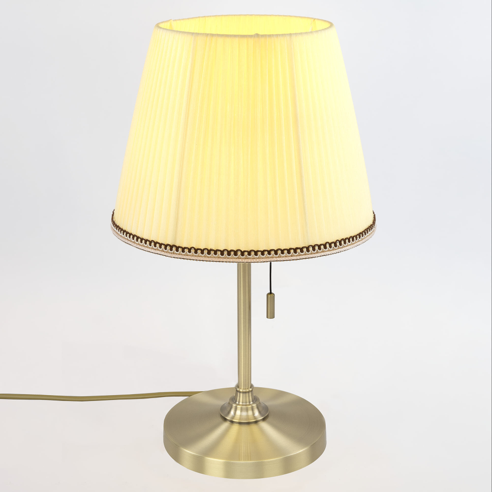 Citilux Линц CL402733 Настольная лампа бронза с кремовым абажуром