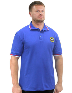 Рубашка Поло МЧС России цв.Василёк (короткий рукав)