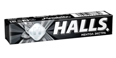 Карамель леденцовая Halls Ментол Экстра со вкусом ментола и эвкалипта, 24,5 г