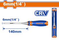 Стамеска 6х140 мм (10/50) WADFOW WWC1206