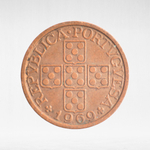 Portugal, 20 Centavos, 1969, VF