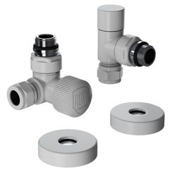 Набор термостатический трехосевой Royal Thermo Design Pro 15мм М30х1,5 (Белый)