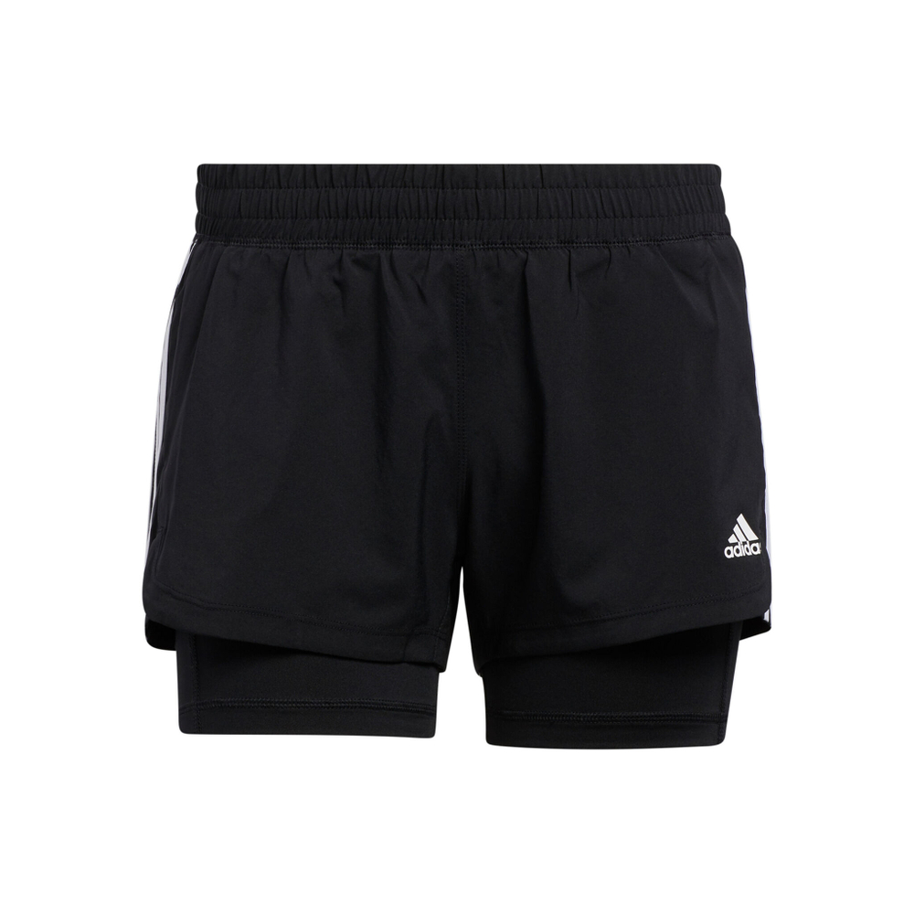 Женские теннисные шорты adidas Pacer 3 Stripes 2in1 Shorts Women - Black, White