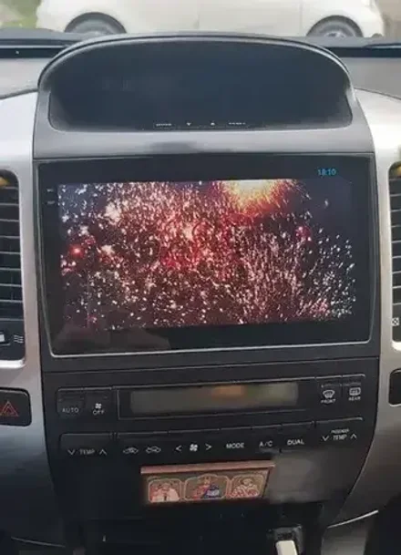 Магнитола для Toyota Land Cruiser Prado 120, Lexus GX470 (экран климата внизу) - Roximo RX-1105 Android 13, ТОП процессор, 8/128, SIM-слот