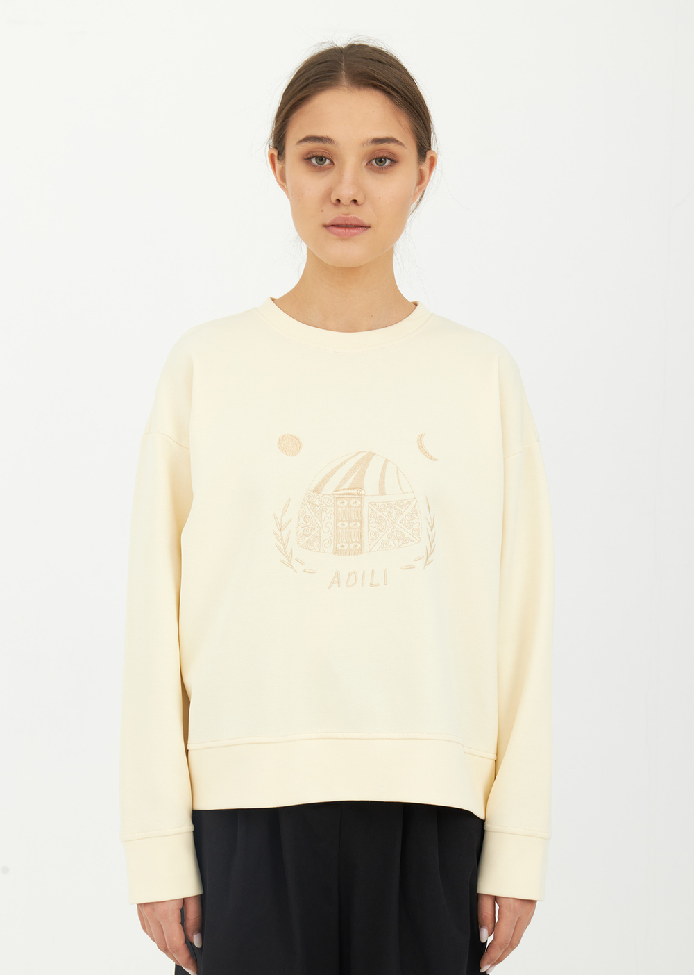 SWEATSHIRT | XS | MILKY-WHITE COLOR (270-00)