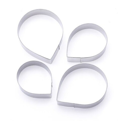 "Лепестки Розы" Вырубка для пряника, печенья, мастики, набор 4шт