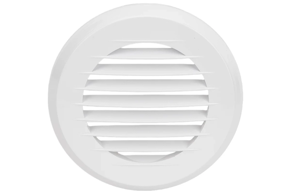 Решетка пластмассовая круглая без фланца (145х145х10 мм) Эвент ПКР 145