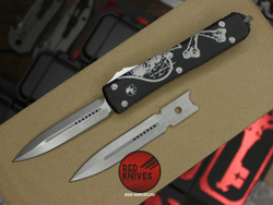 Клинок для Microtech Ultratech Ultratech Death Card D/E "Memento Mori" A+++ - финиш апокалиптик