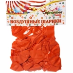 Воздушные шары 25 шт, 10»/25см Пламенный закат (оранжевый)
