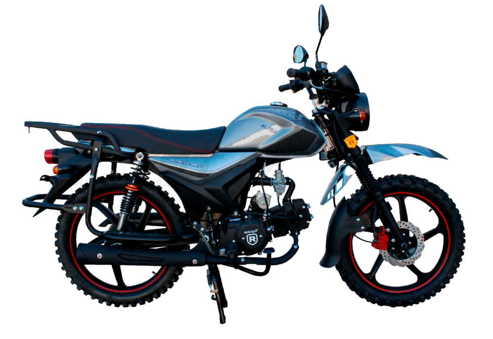 Мопед ROCKOT ALPHA OFFROAD M-12 (серый металлик)