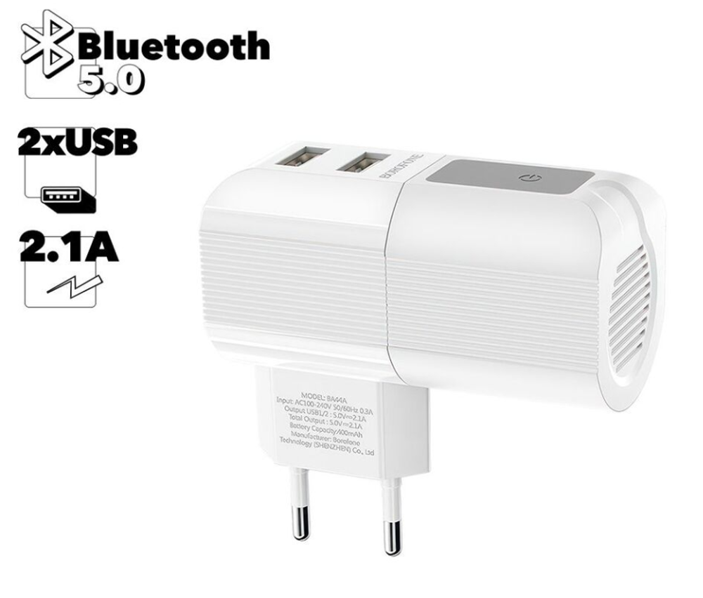 Блок-колонка BOROFONE BA44A (white)