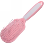 Расческа массажная «Silk hair», трапеция, цвет розовый, 23,5*6см