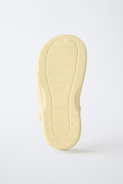 ZARA BAREFOOT САНДАЛИИ, ЖЕЛТЫЙ