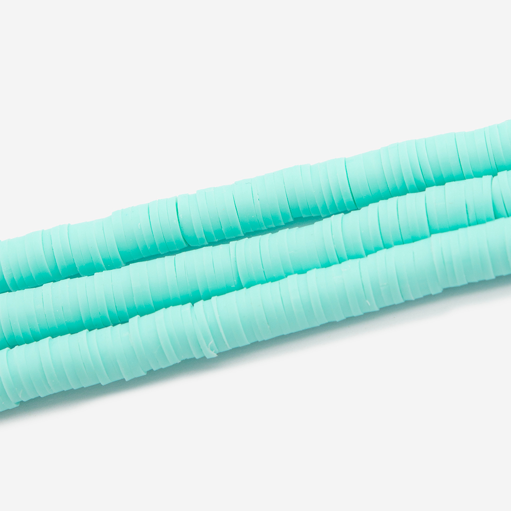 Бусины хеши, каучук, оттенок "Лазурь"