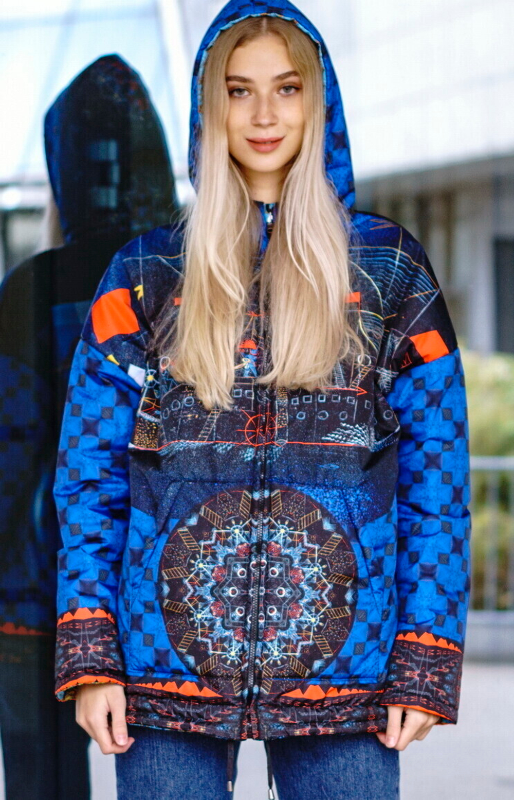 Двусторонняя куртка, о мотивам живописи Пауль Клее и знаменитого трактата Андреаса Целлариуса "Гармония Макрокосмоса"