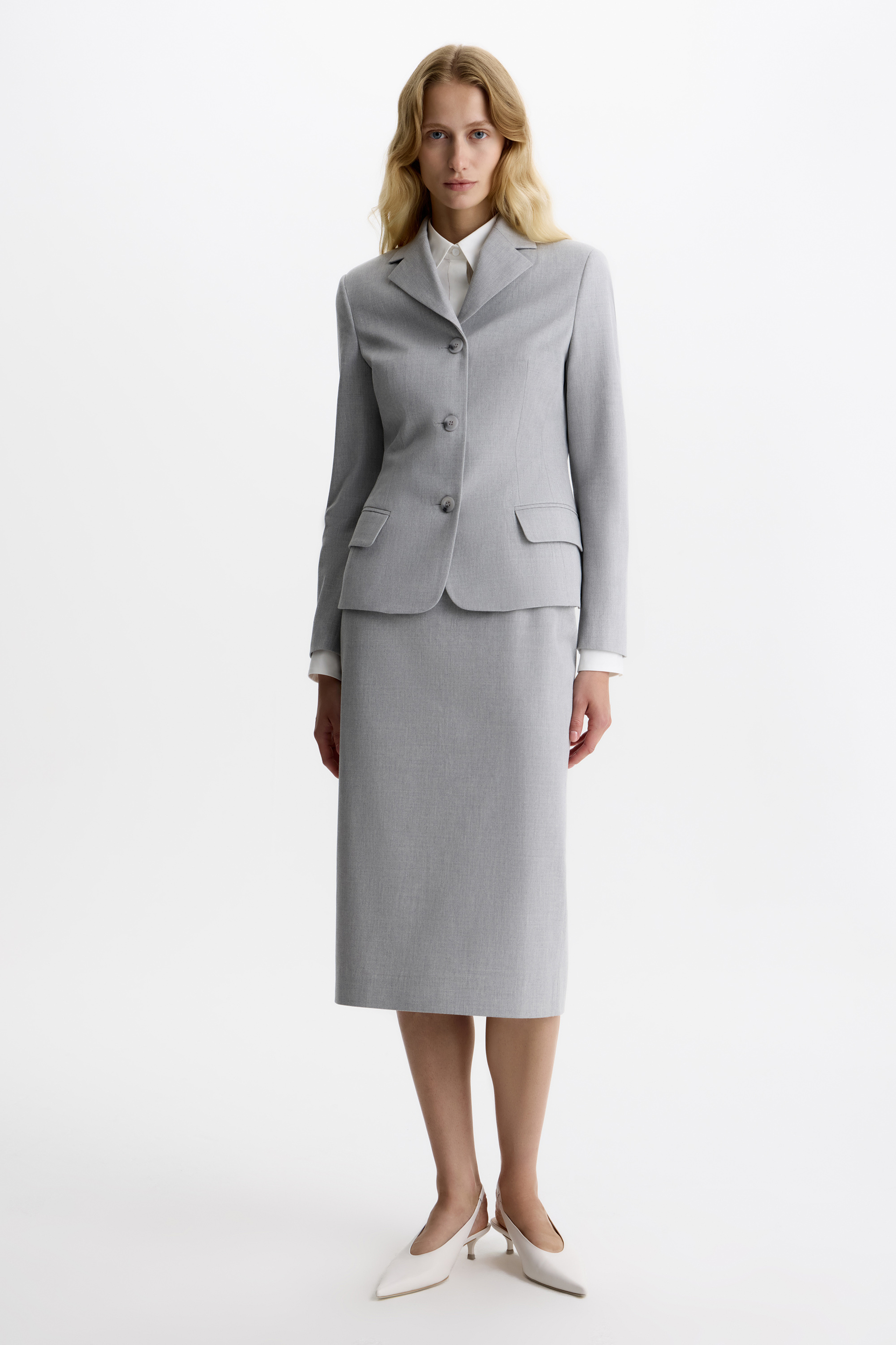 Жакет «Меланж» приталенный