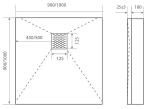 Душевой поддон литьевой Good Door Essentia 100x100 белый