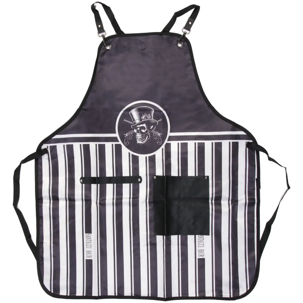 Фартук парикмахерский «BARBER», цвет черный, 70*82,5см (текстиль)