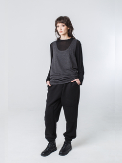 Майка унисекс "Серость". Серый меланж