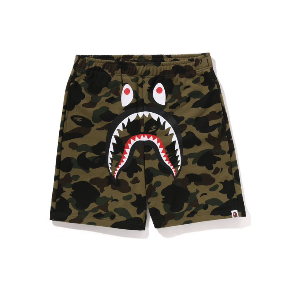 A Bathing Ape Bathing Ape 1st Camo Shark Track Шорты зеленый