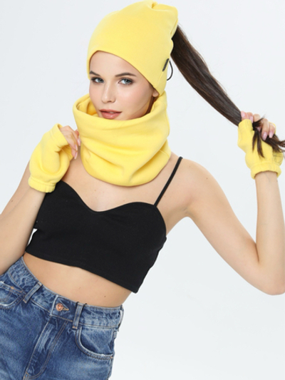 Митенки женские из футера с начесом