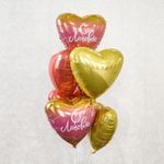 Шар (19"/48 см) Сердце, С любовью 1 шт.