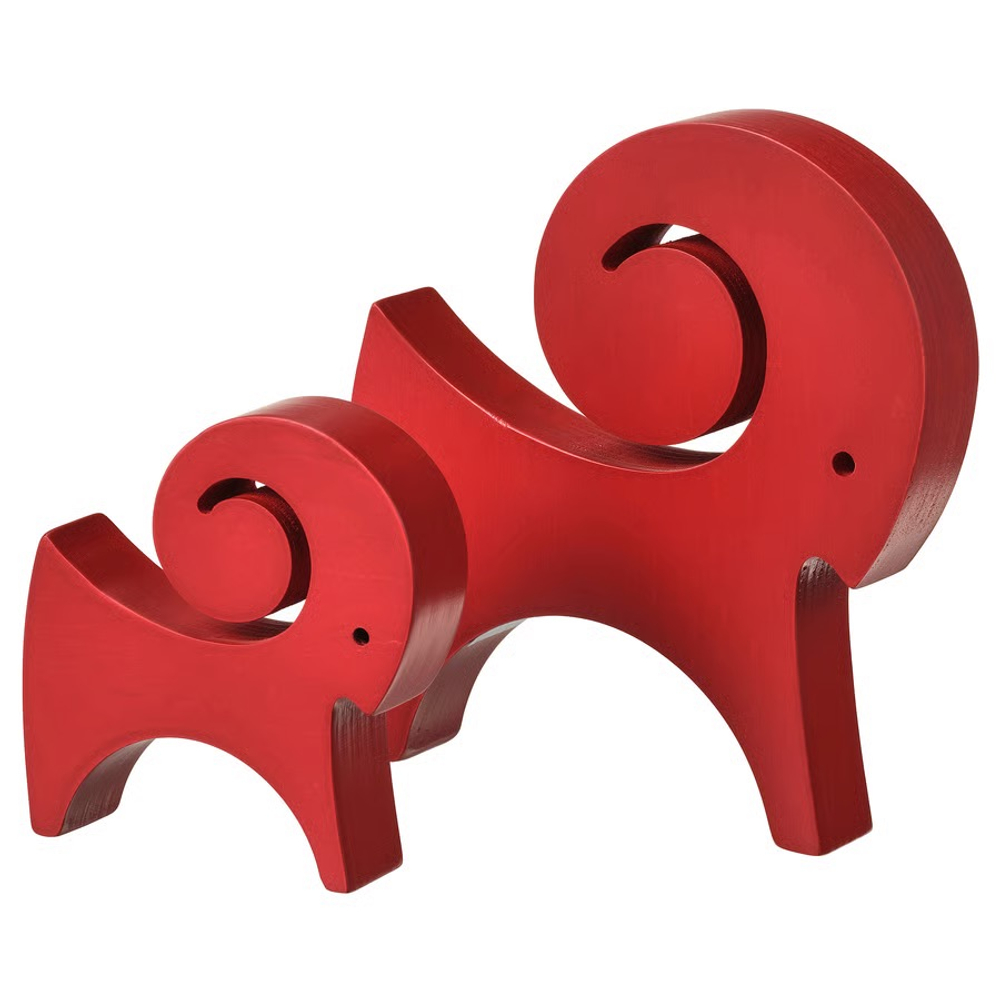 ВИНТЕРФИНТ VINTERFINT Набор украшений 2 шт, красная коза