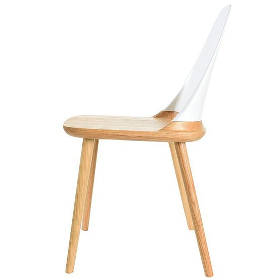 Стул Klam 2 c белой спинкой