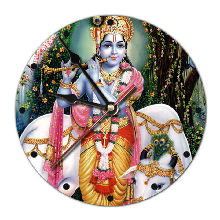 Часы настенные Кришна пластик, 20 см 020716