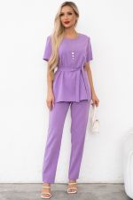 Костюм брючный (лаванда) К11-81/5 Nikol