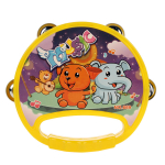 Бубен 16см, желтый, пакет 669E