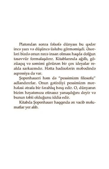 Şopenhauerlə 90 dəqiqə