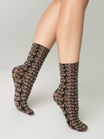 CONTE FANTASY Плотные носки с вывязанным рисунком «Love»