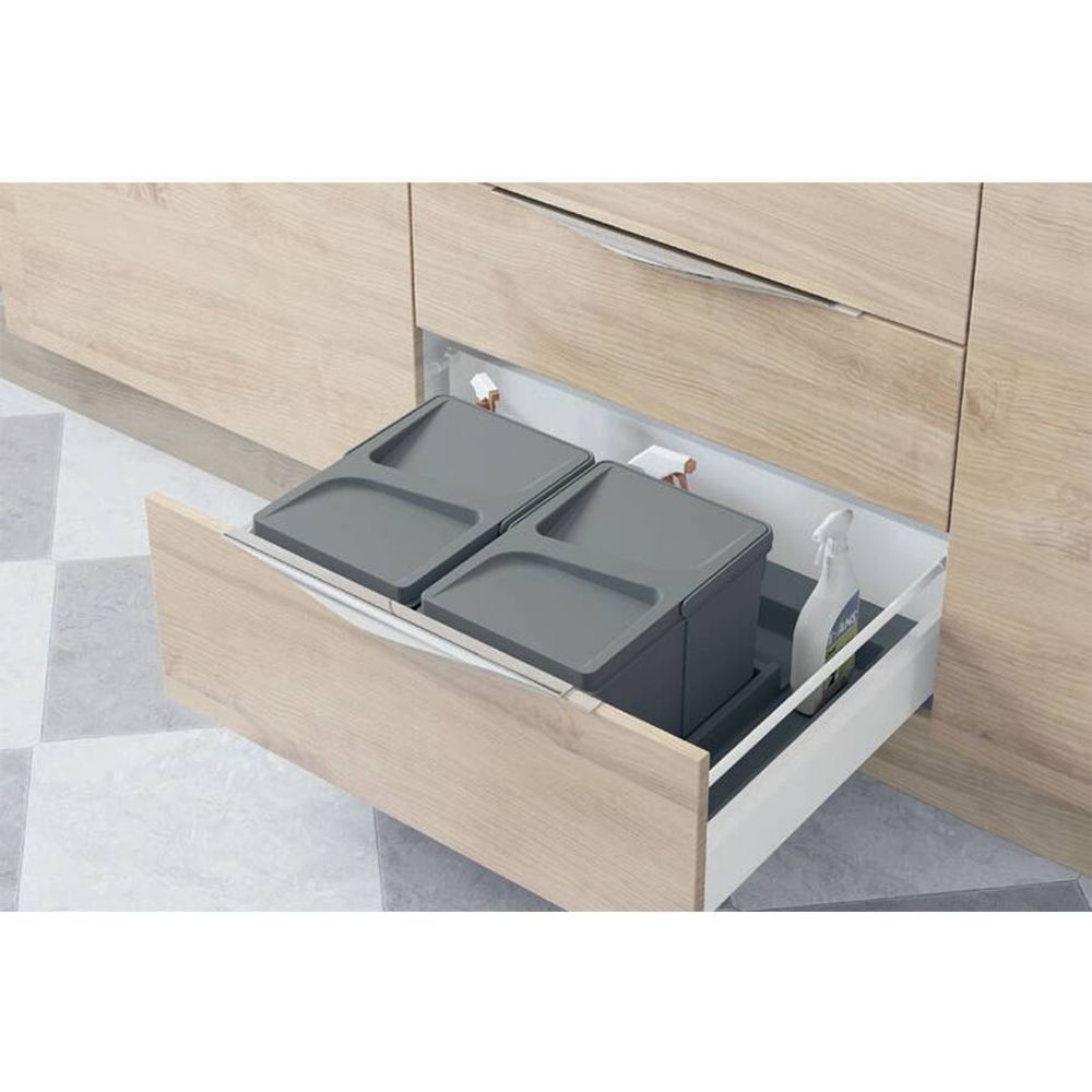 Система хранения в базу 600, H.216мм (ведра: 2х12л), цвет темно-серый