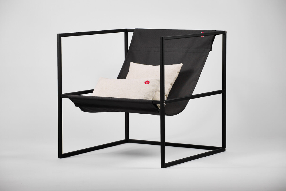 Уличное кресло TESS Outdoor Chair black / anthracite textile (Up!Flame)