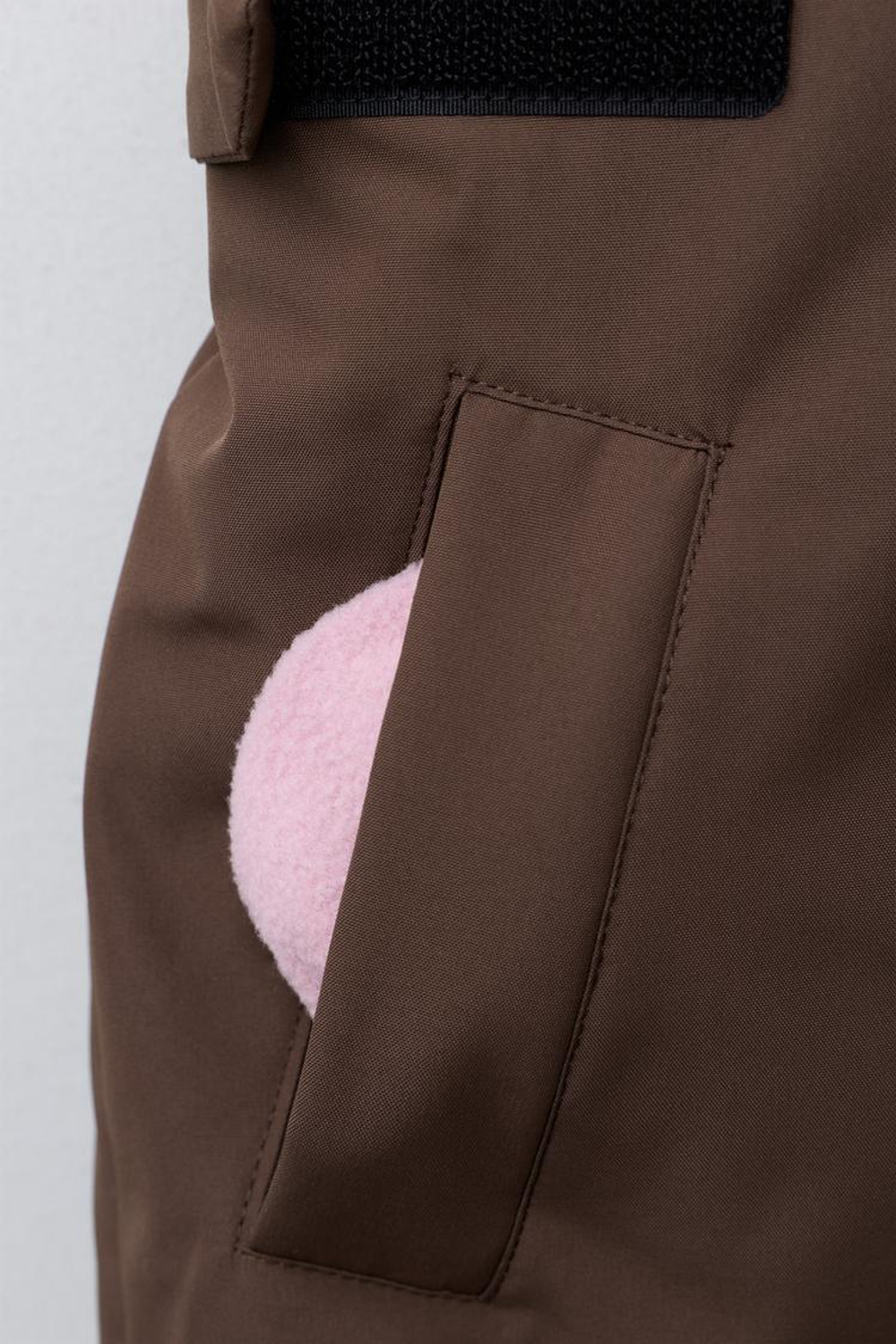 ZARA ВЕТРОЗАЩИТНЫЙ И ВОДОНЕПРОНИЦАЕМЫЙ КОМБИНЕЗОН RECCO® SYSTEM, ШОКОЛАДНЫЙ