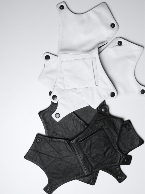 Гамаши кожаные