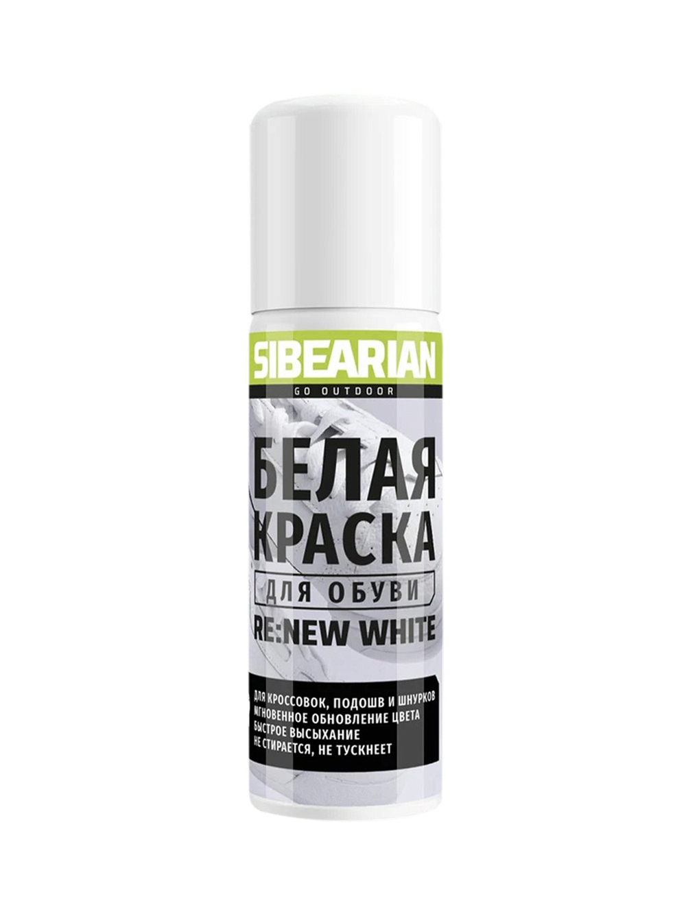 КРАСКА-ЛИКВИД ДЛЯ ОБУВИ SIBEARIAN RE: NEW 100 МЛ WHITE